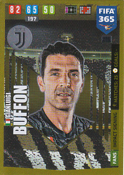 Gianluigi Buffon Juventus FC 2020 FIFA 365 Impact Signing #246